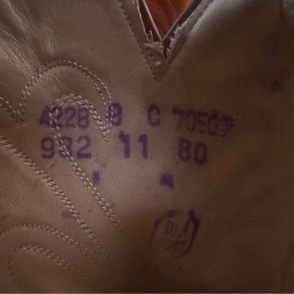 VTG Womens PREMIUM LEATHER DAN POST HANDCRAFTED DURABLE Western Cowboy Boots SZ8 - Picture 10 of 12